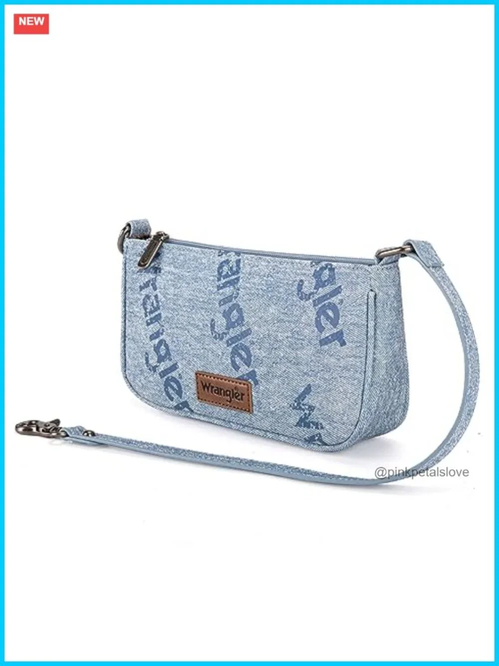 Top-Handle Hobo Handbag with Denim Print Clutch Shoulder Bag
